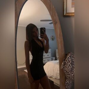 Garage Black Backless Dress